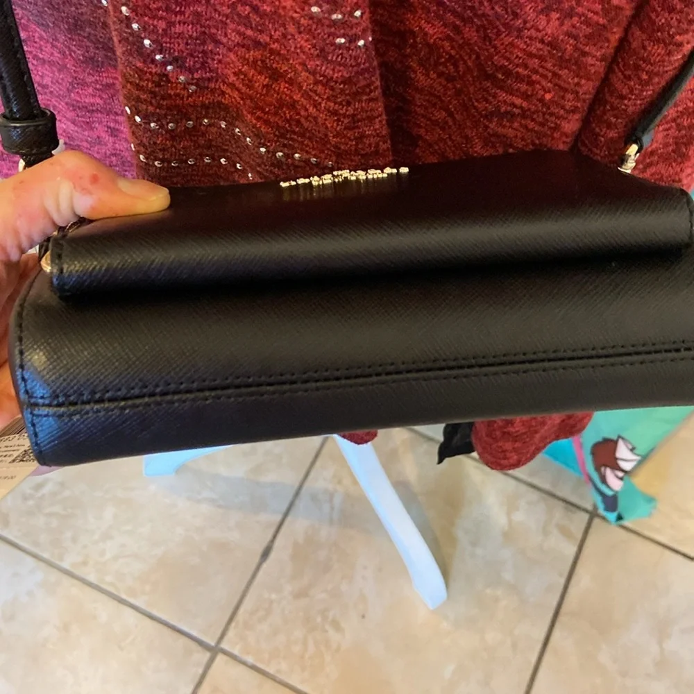 Kate spade Staci zip around mini black leather Crossbody - Picture 8 of 14